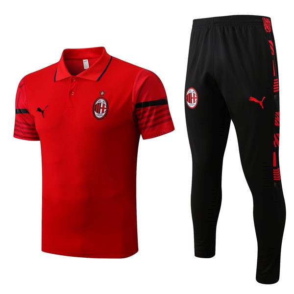 Polo AC Milan Conjunto Completo 2022/2023 Rojo